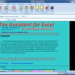 Tax Assistant for Excel Professional 6.61